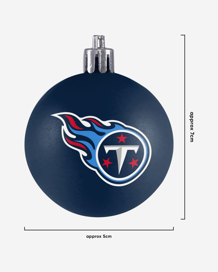 Tennessee Titans 12 Pack Ball Ornament Set FOCO - FOCO.com