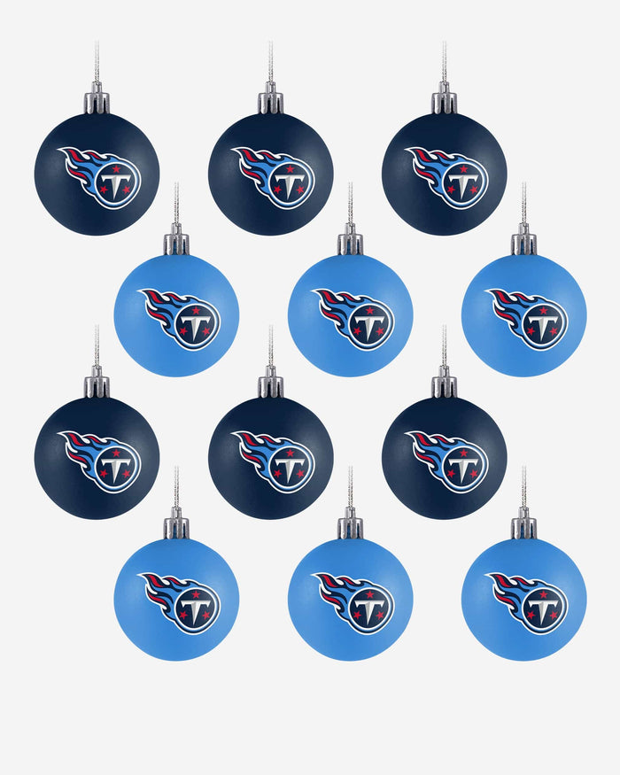 Tennessee Titans 12 Pack Ball Ornament Set FOCO - FOCO.com
