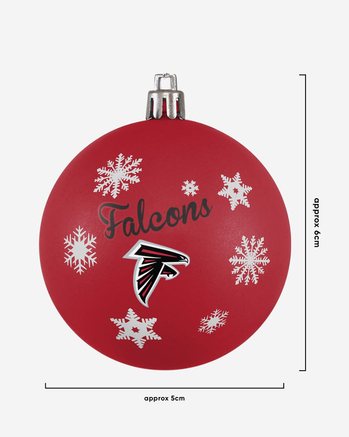 Atlanta Falcons 5 Pack Shatterproof Ball Ornament Set FOCO - FOCO.com