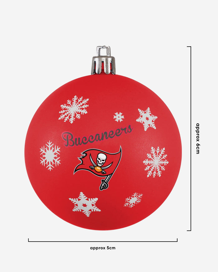 Tampa Bay Buccaneers Original 5 Pack Shatterproof Ball Ornament Set FOCO - FOCO.com
