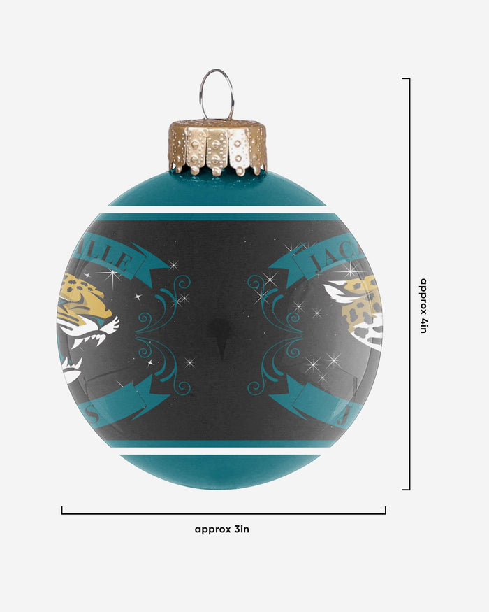 Jacksonville Jaguars 2 Pack Glass Ball Ornament Set Foco - FOCO.com