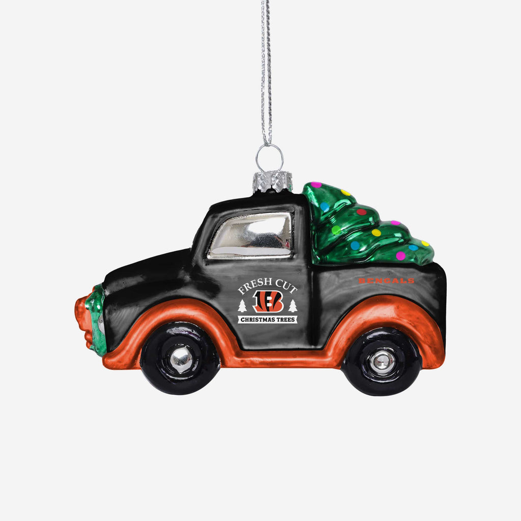 Cincinnati Bengals Blown Glass Truck Ornament FOCO - FOCO.com