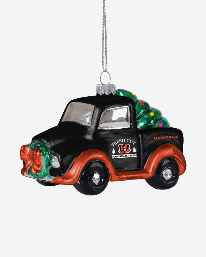 Cincinnati Bengals Blown Glass Truck Ornament FOCO - FOCO.com