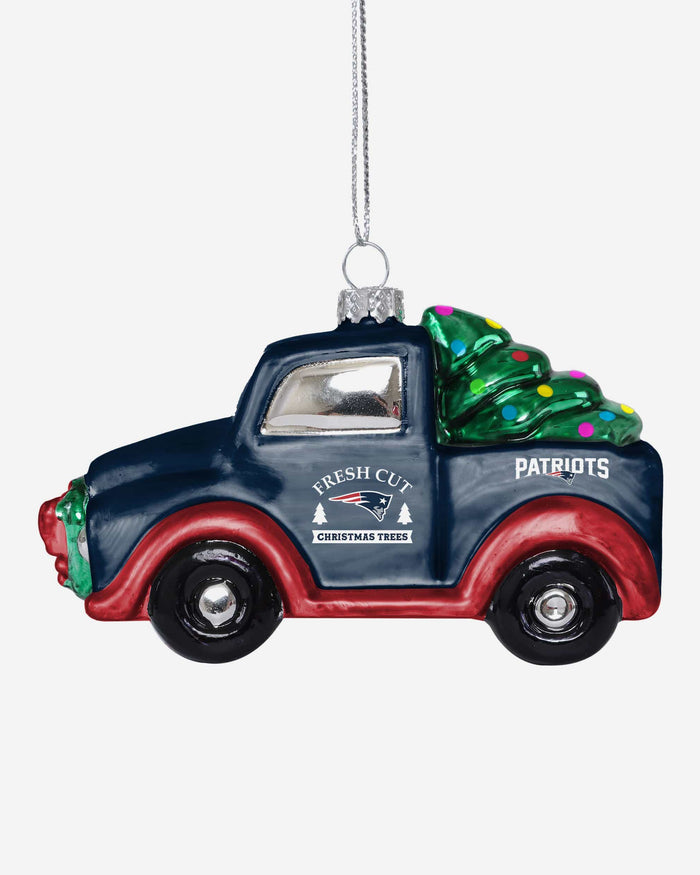 New England Patriots Blown Glass Truck Ornament FOCO - FOCO.com