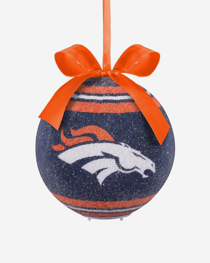 Denver Broncos LED Shatterproof Ball Ornament FOCO - FOCO.com