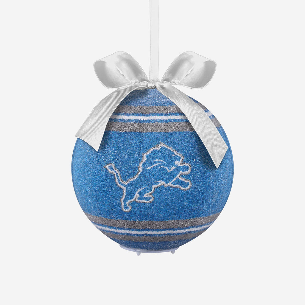 Detroit Lions LED Shatterproof Ball Ornament FOCO - FOCO.com