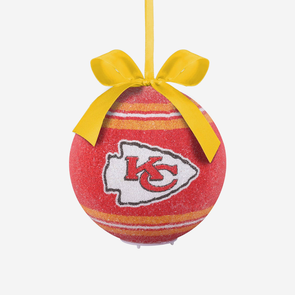 Kansas City Chiefs LED Shatterproof Ball Ornament FOCO - FOCO.com