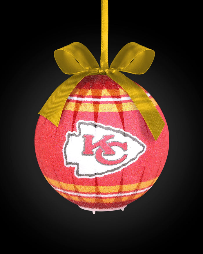 Kansas City Chiefs LED Shatterproof Ball Ornament FOCO - FOCO.com