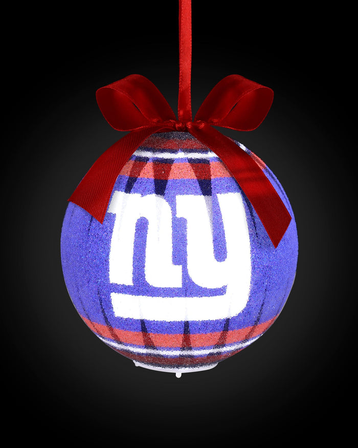 New York Giants LED Shatterproof Ball Ornament FOCO - FOCO.com