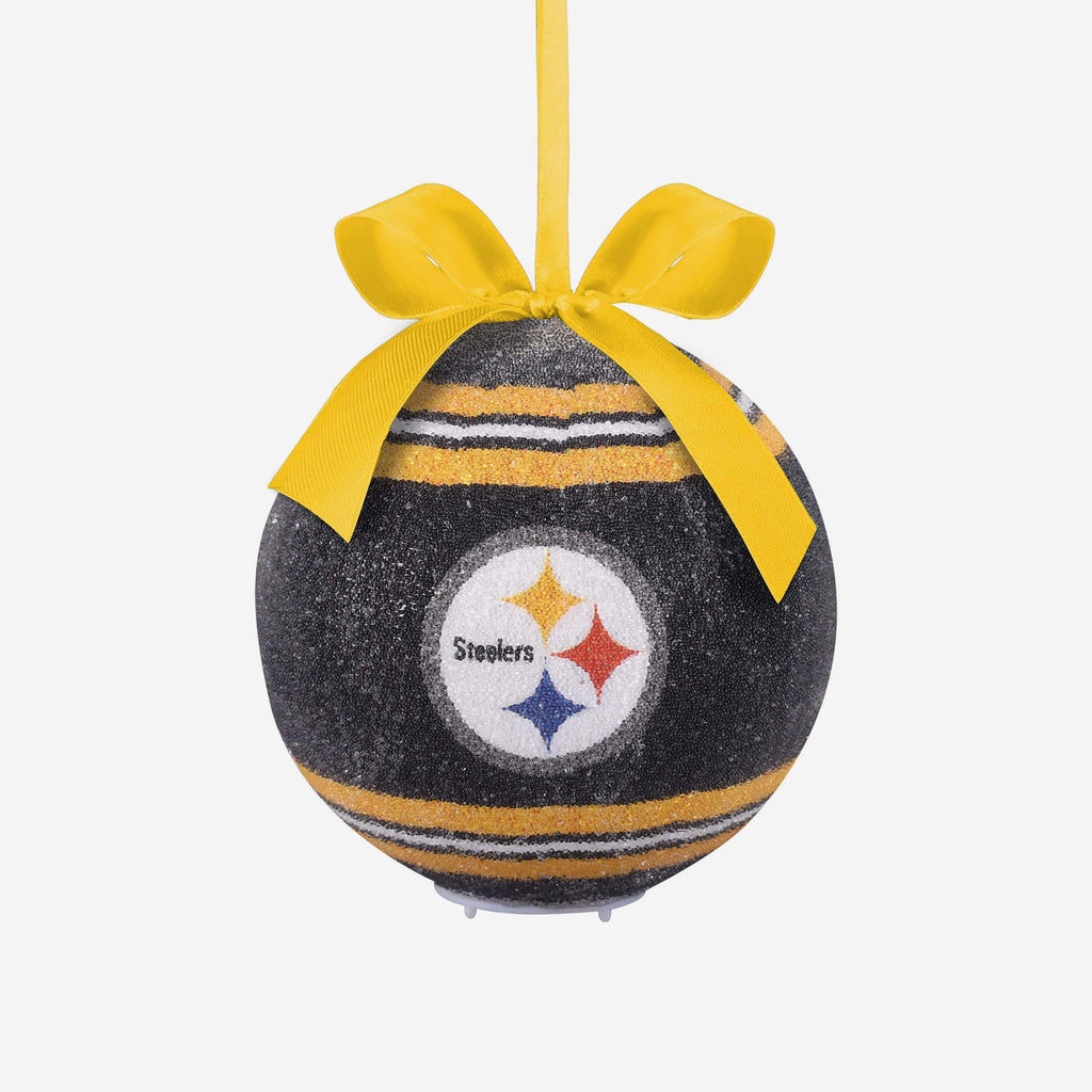 Pittsburgh Steelers LED Shatterproof Ball Ornament FOCO - FOCO.com