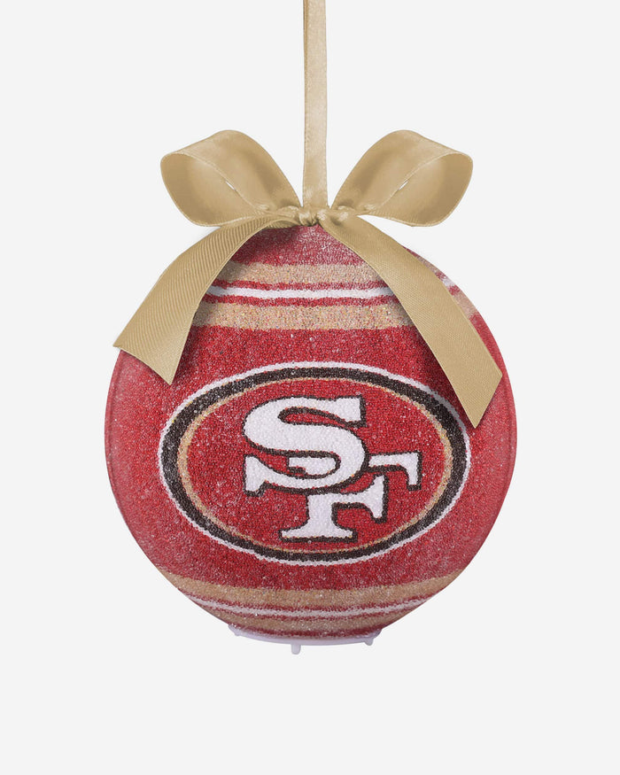 San Francisco 49ers LED Shatterproof Ball Ornament FOCO - FOCO.com