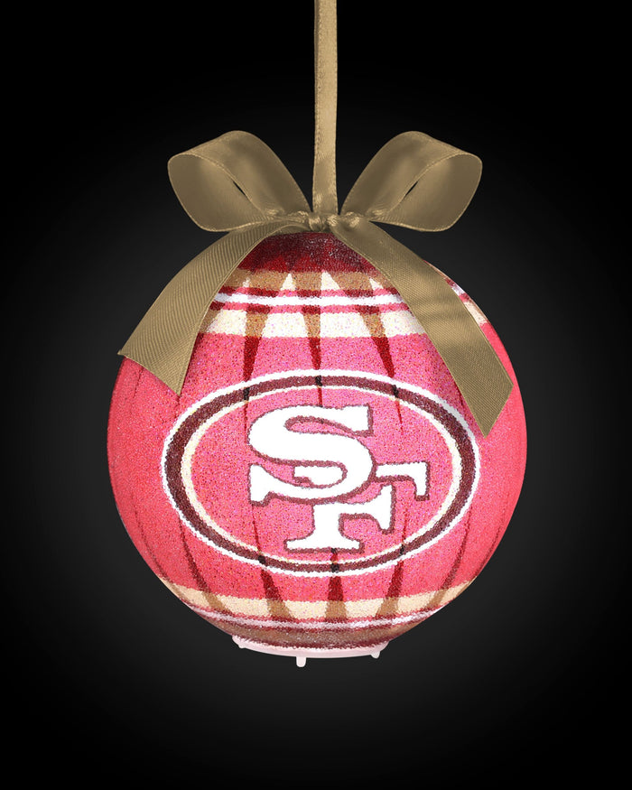 San Francisco 49ers LED Shatterproof Ball Ornament FOCO - FOCO.com