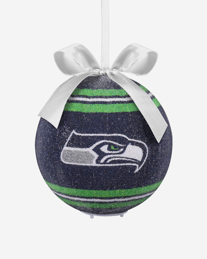 Seattle Seahawks LED Shatterproof Ball Ornament FOCO - FOCO.com