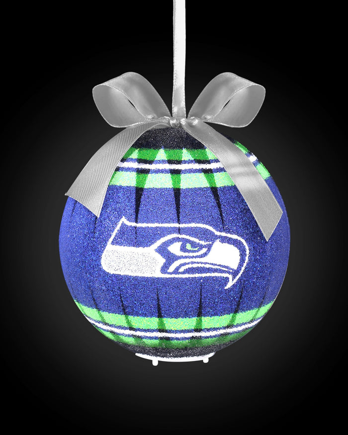 Seattle Seahawks LED Shatterproof Ball Ornament FOCO - FOCO.com