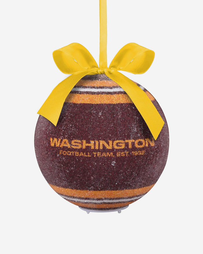 Washington Commanders LED Shatterproof Ball Ornament FOCO - FOCO.com