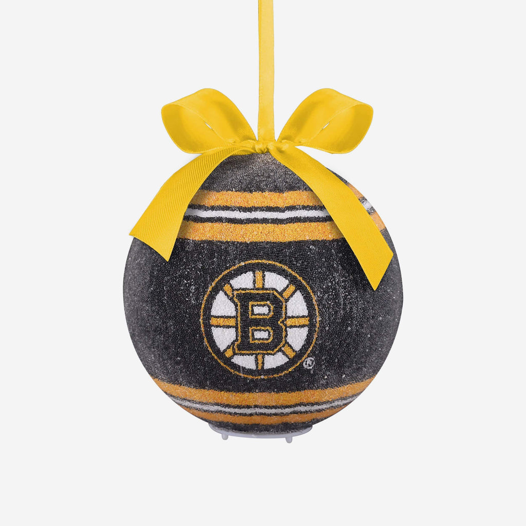 Boston Bruins LED Shatterproof Ball Ornament FOCO - FOCO.com