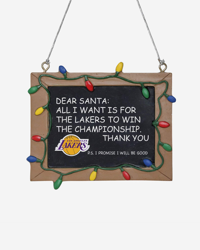 Los Angeles Lakers Chalkboard Sign Ornament FOCO - FOCO.com