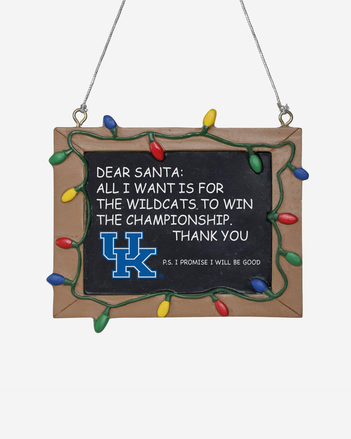 Kentucky Wildcats Chalkboard Sign Ornament FOCO - FOCO.com