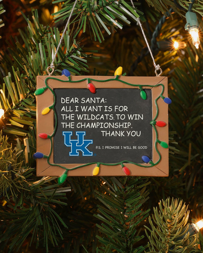 Kentucky Wildcats Chalkboard Sign Ornament FOCO - FOCO.com