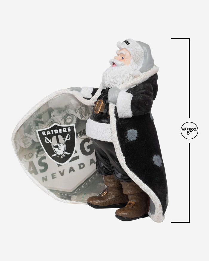 Las Vegas Raiders Santa Figure FOCO - FOCO.com