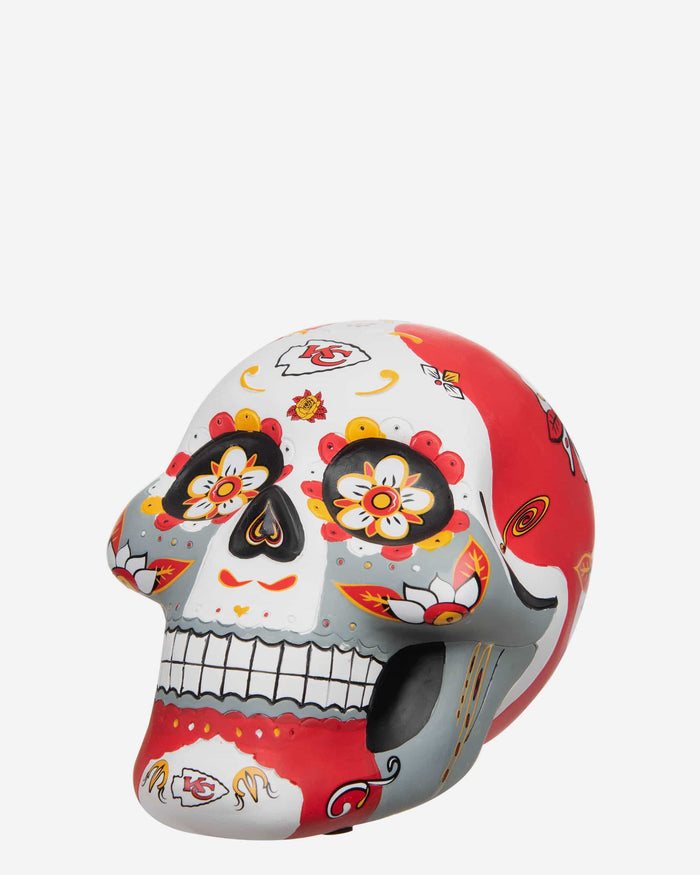 Kansas City Chiefs Day Of The Dead Skull Figurine FOCO - FOCO.com