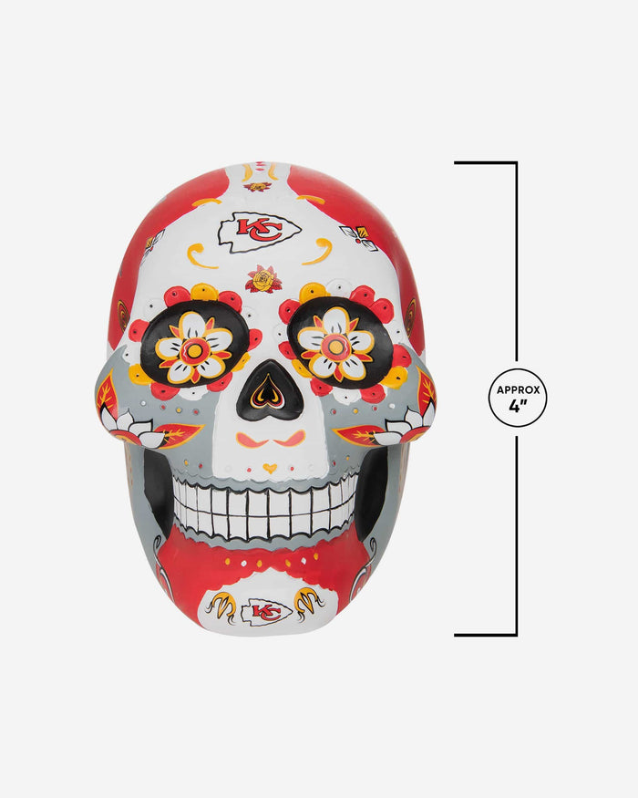 Kansas City Chiefs Day Of The Dead Skull Figurine FOCO - FOCO.com