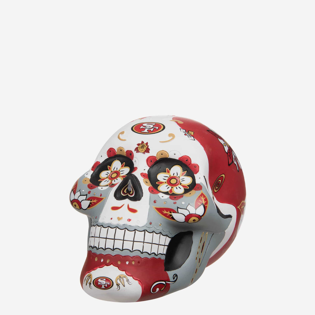 San Francisco 49ers Day Of The Dead Skull Figurine FOCO - FOCO.com