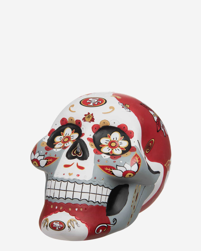 San Francisco 49ers Day Of The Dead Skull Figurine FOCO - FOCO.com