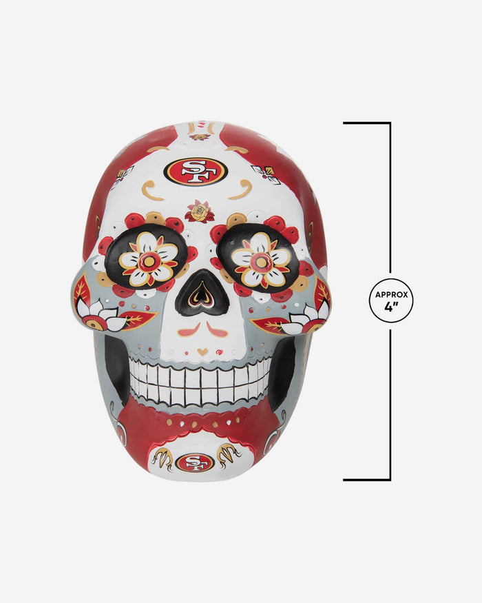 San Francisco 49ers Day Of The Dead Skull Figurine FOCO - FOCO.com