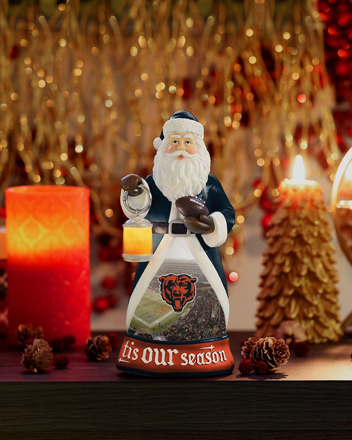 Chicago Bears Santa Figure With Light Up Lantern FOCO - FOCO.com