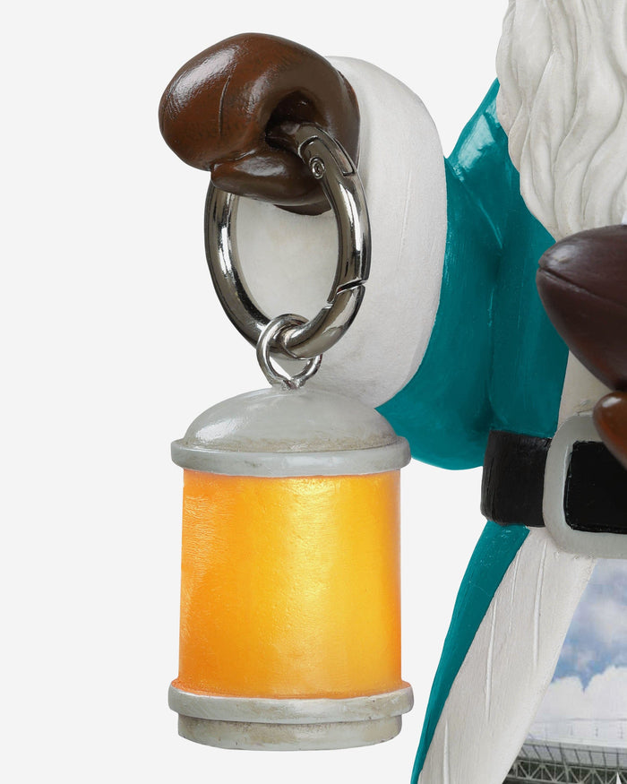 Miami Dolphins Santa Figure With Light Up Lantern FOCO - FOCO.com