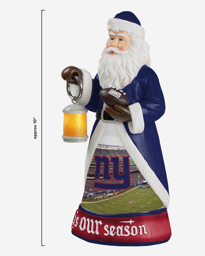 New York Giants Santa Figure With Light Up Lantern FOCO - FOCO.com