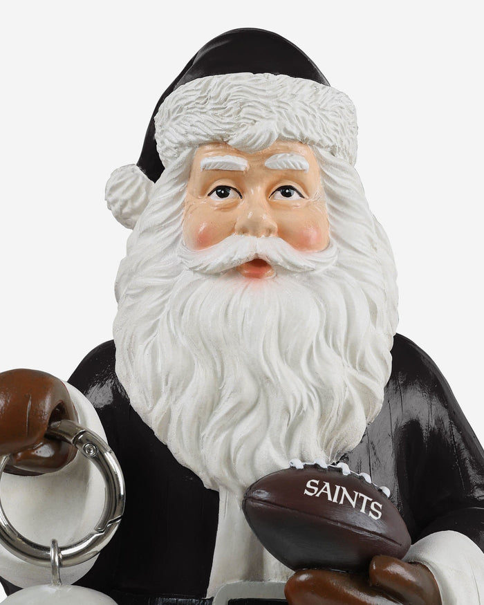 New Orleans Saints Santa Figure With Light Up Lantern FOCO - FOCO.com