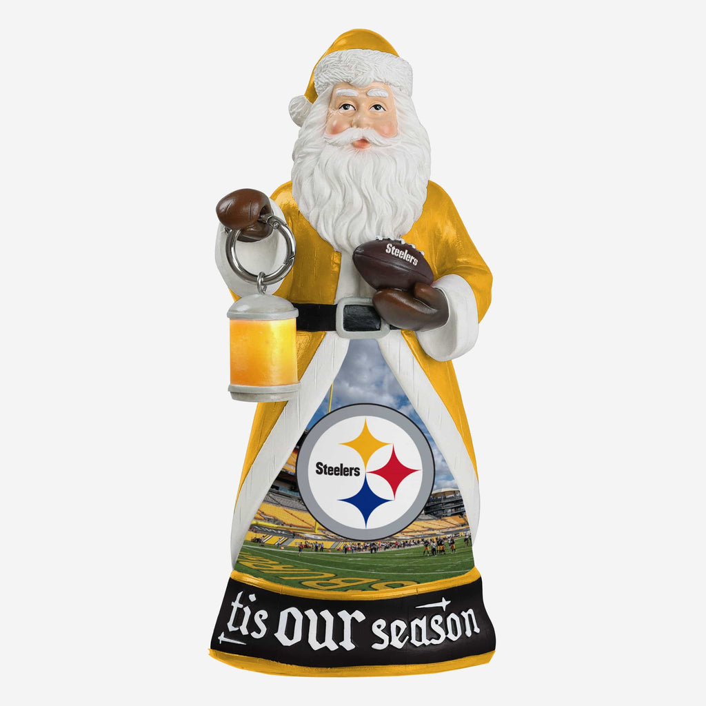 Pittsburgh Steelers Santa Figure With Light Up Lantern FOCO - FOCO.com