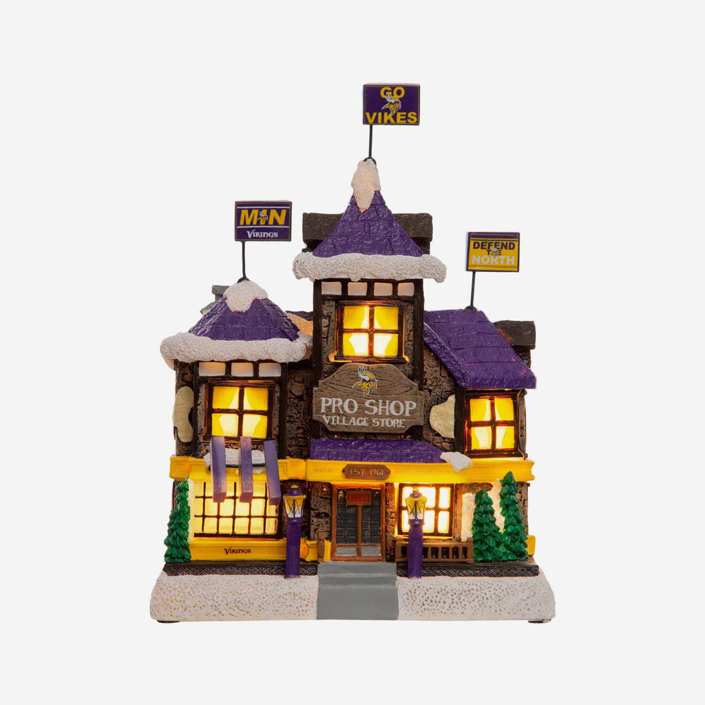 Minnesota Vikings Light Up Resin Team Village FOCO - FOCO.com