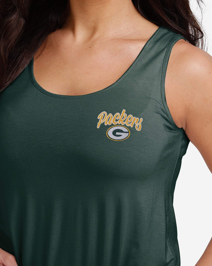 Green Bay Packers Womens Game Ready Romper FOCO - FOCO.com