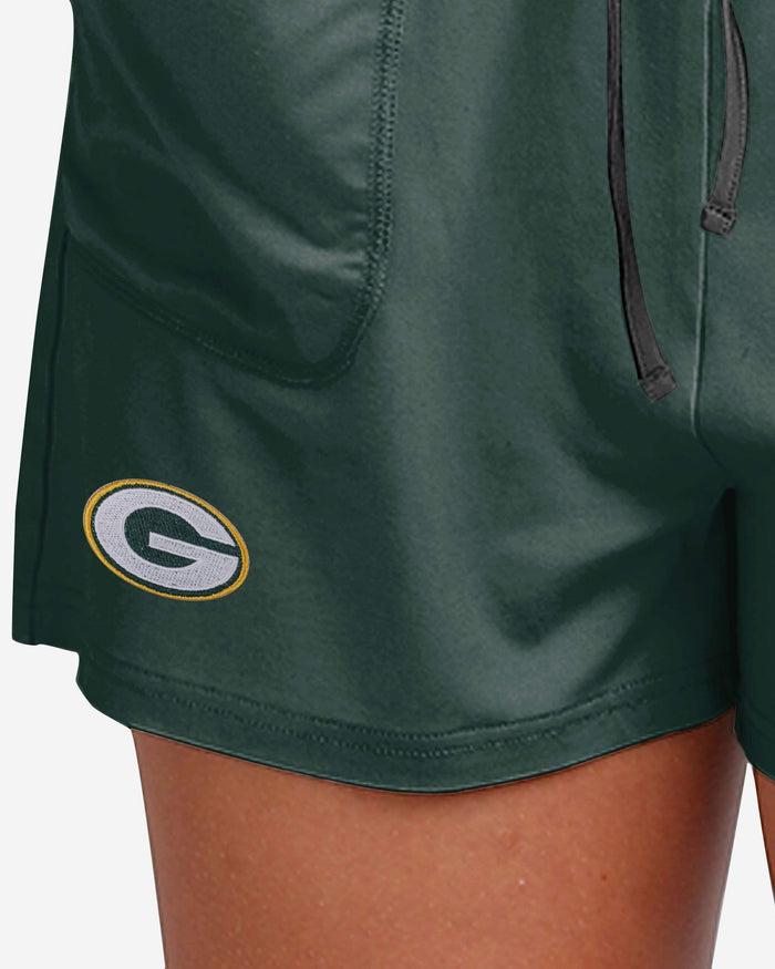Green Bay Packers Womens Game Ready Romper FOCO - FOCO.com