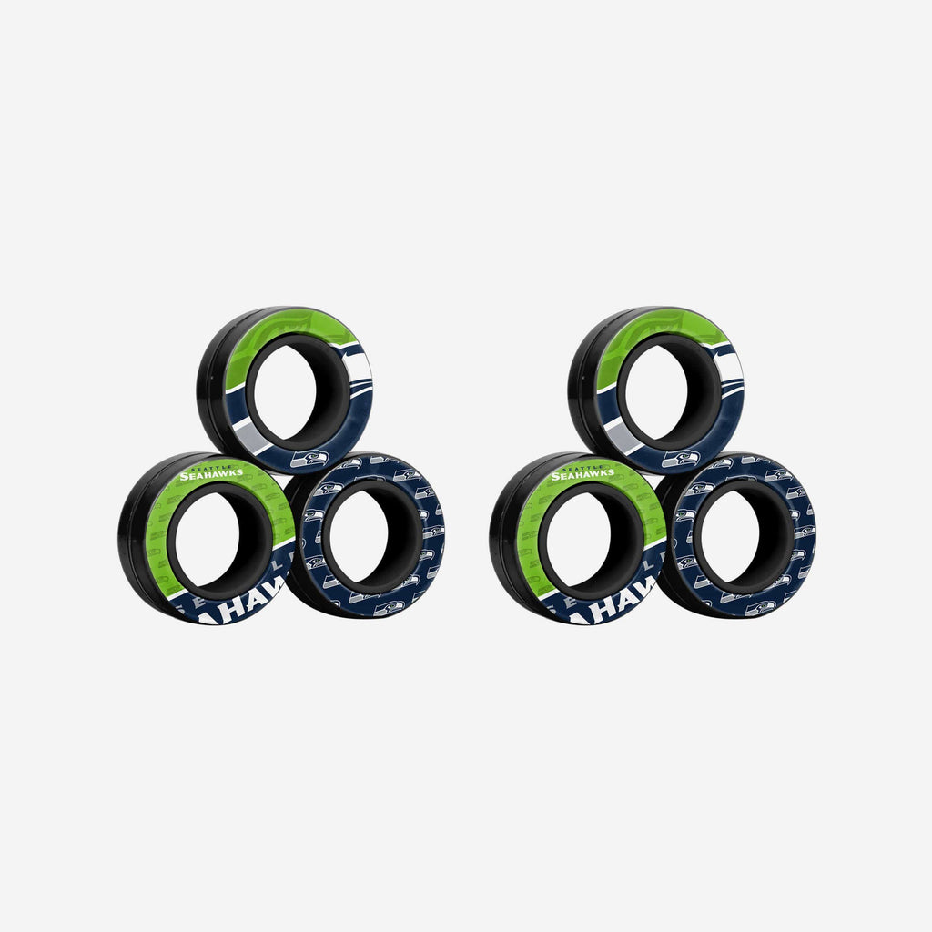 Seattle Seahawks 6 Pack Magnetic Finger Rings FOCO - FOCO.com