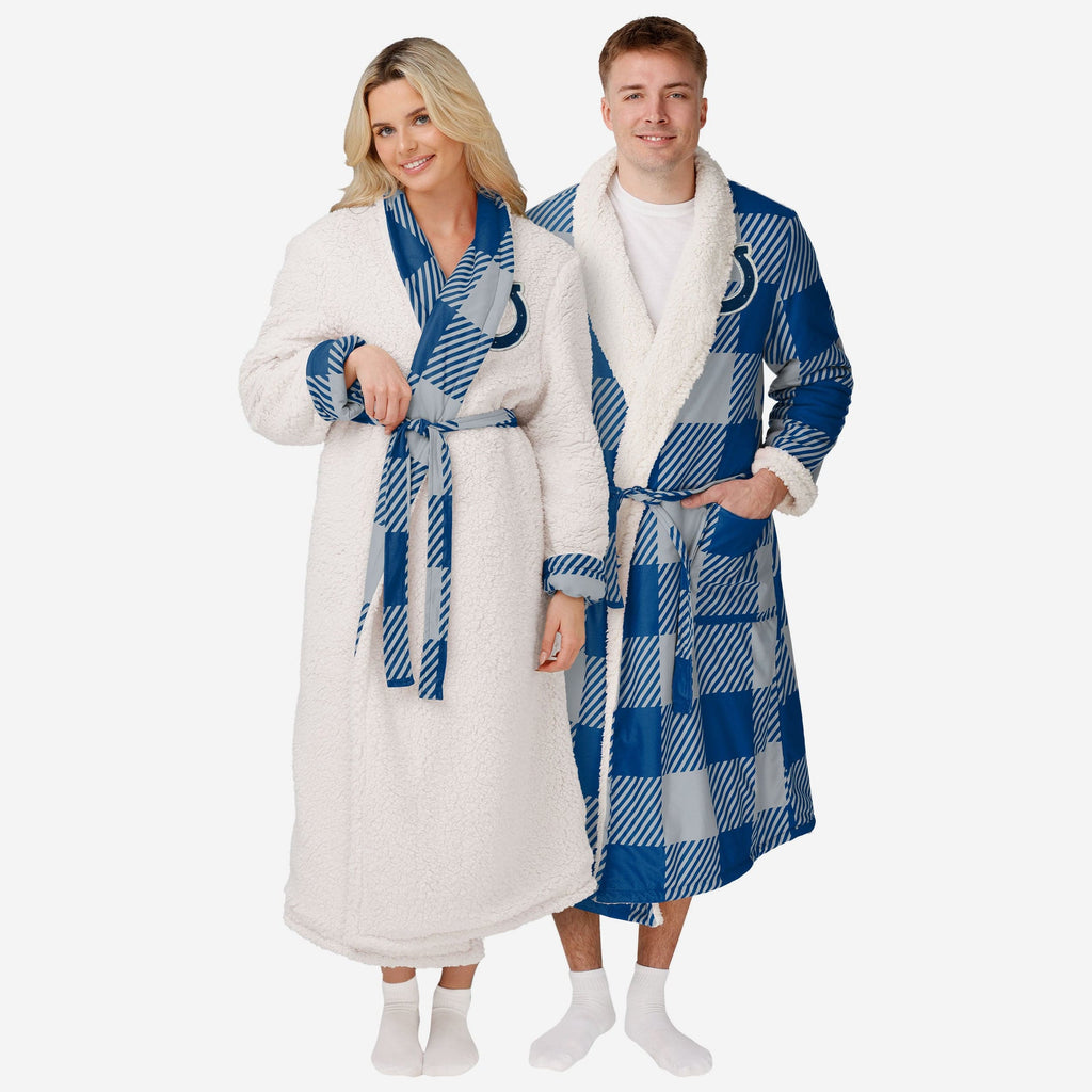 Indianapolis Colts Lounge Life Reversible Robe FOCO S/M - FOCO.com