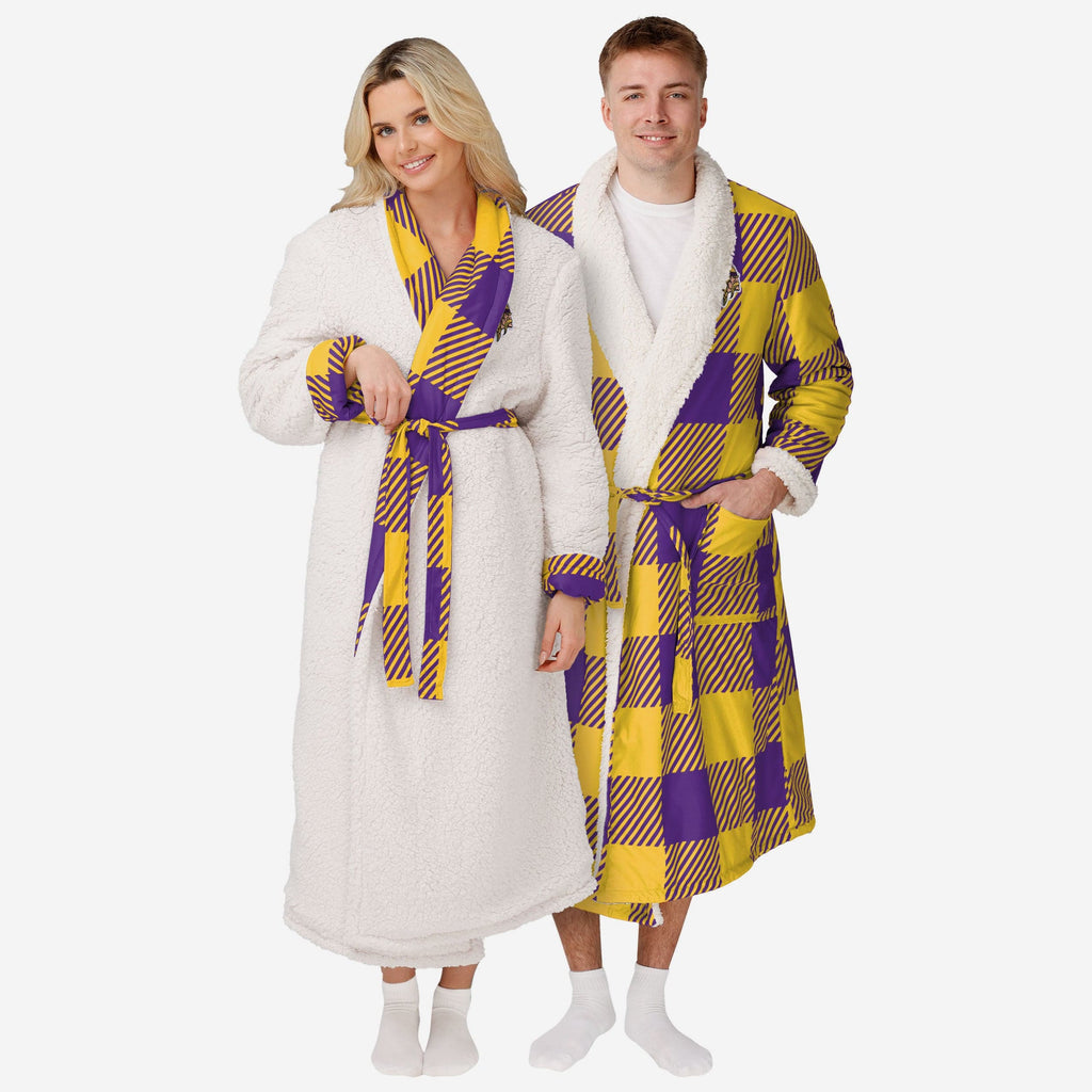 Minnesota Vikings Lounge Life Reversible Robe FOCO S/M - FOCO.com