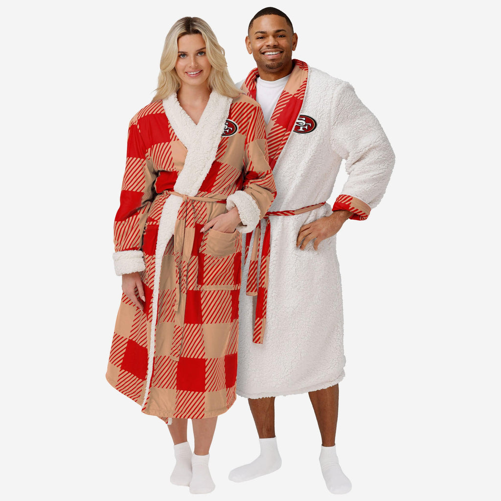 San Francisco 49ers Lounge Life Reversible Robe FOCO S/M - FOCO.com