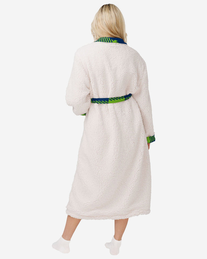 Seattle Seahawks Lounge Life Reversible Robe FOCO - FOCO.com