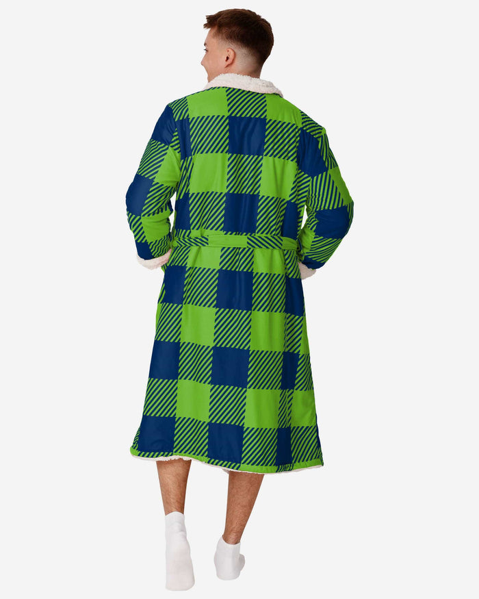 Seattle Seahawks Lounge Life Reversible Robe FOCO - FOCO.com