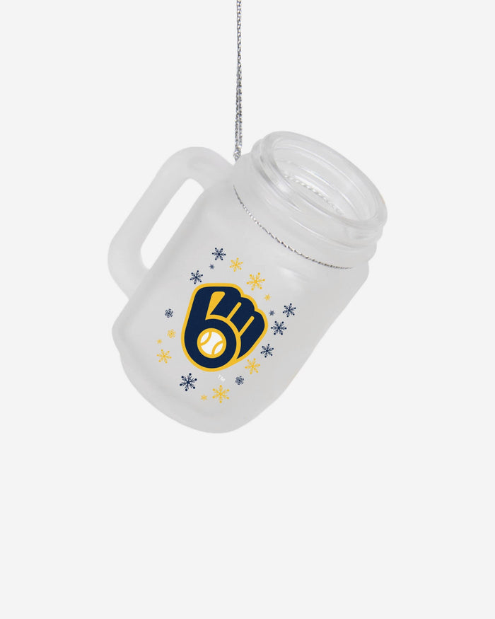 Milwaukee Brewers Mason Jar Ornament FOCO - FOCO.com