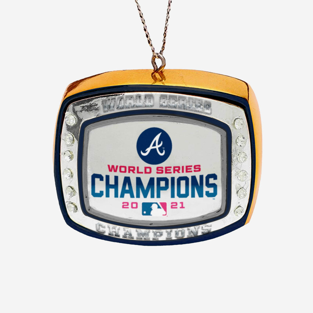 Atlanta Braves 2021 World Series Champions Ring Ornament FOCO - FOCO.com