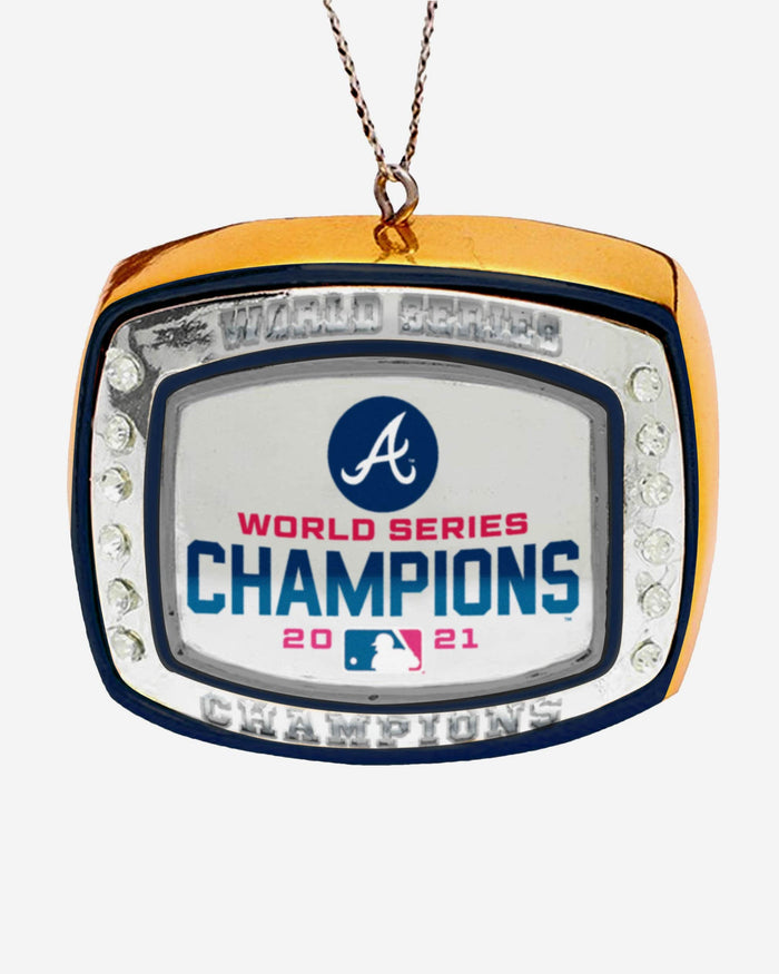 Atlanta Braves 2021 World Series Champions Ring Ornament FOCO - FOCO.com