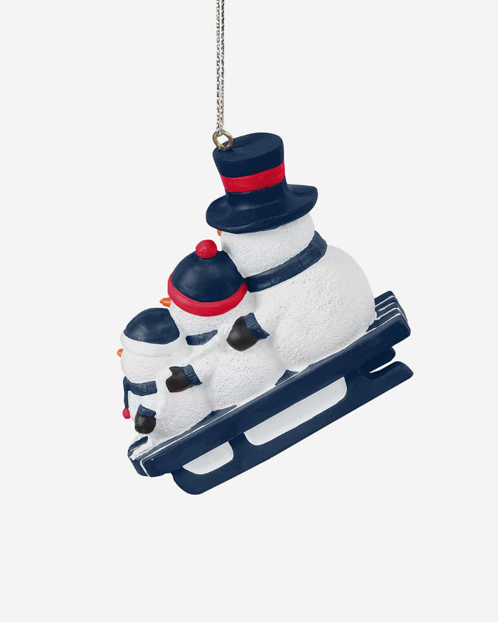 Boston Red Sox Sledding Snowmen Ornament FOCO - FOCO.com