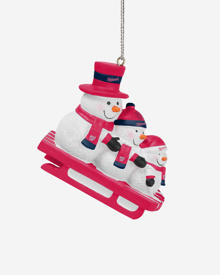 Washington Nationals Sledding Snowmen Ornament FOCO - FOCO.com