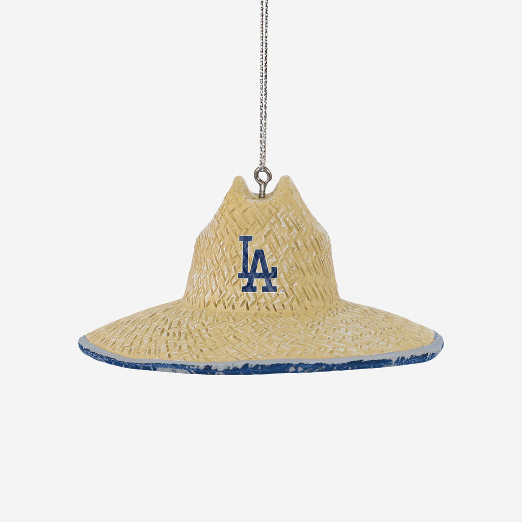 Los Angeles Dodgers Straw Hat Ornament FOCO - FOCO.com