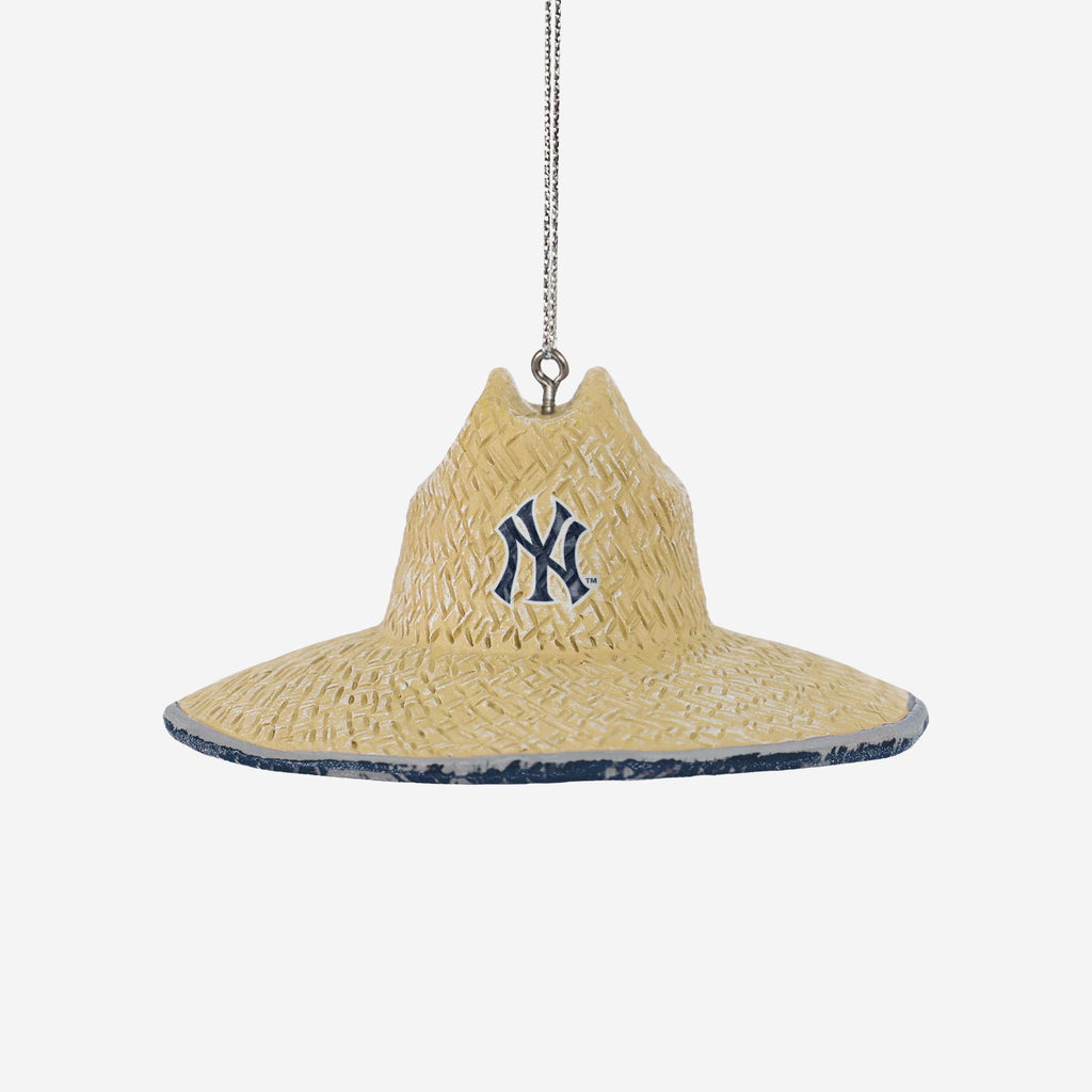 New York Yankees Straw Hat Ornament FOCO - FOCO.com